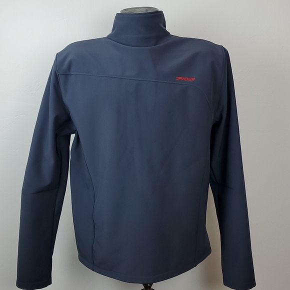 Spyder full zipper gray embroidered jacket size M - Picture 5 of 11